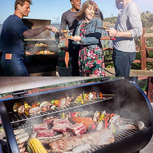 Z GRILLS ZPG-550B 2020 Upgrade Wood Pellet Grill & Smoker 8 in 1 BBQ Grill Auto Temperature Control, Cooking Area, 550 sq in Black
