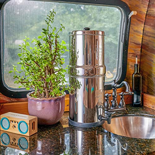 Travel Berkey Gravity-Fed Water Filter with 2 Black Berkey Elements–Enjoy Potable Water While Camping, RVing, Off-Grid, Emergencies, Every Day at Home Travel Berkey Gravity-Fed Water Filter with 2 Black Berkey Elements–Enjoy Potable Water While Camping, RVing, Off-Grid, Emergencies, Every Day at Home