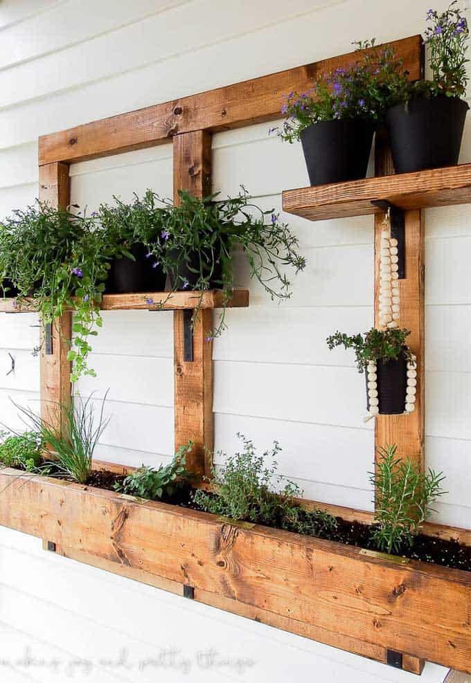 hanging herb garden planter